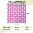 thumbnail image 2 of Cute Cartoon Poodle Dogs Square Fitted Tablecloth with Elastic Edge,Square Table Cover,Washable Elastic Table Cover for Home Kitchen Party Decor 36"x36", 2 of 6