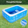 thumbnail image 4 of Inflatable Swimming Pool, 79 x 58 x27 inch Full-Sized Inflatable Pools with Seats, Extra Large Blow Up Durable Thickened Pools for Outdoor, Garden, Backyard., 4 of 6