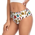 thumbnail image 2 of Balery Hot Dog Pizza Ropa Interior de Algodón para Mujer con Dibujo – Braguitas Cómodas y Elásticas, Estilo Clásico-XX-Large, 2 of 6