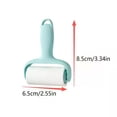 thumbnail image 3 of dgysar Portable Pet Lint Roller Sticky Hair Remover for Clothes Furniture Carpet and Pet Beds Compact and Lightweight Cleaning Tool Blue 1 Pack Blue 1* Pet Lint Roller + 3* Refill Rolls, 3 of 4