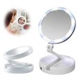 thumbnail image 1 of 10x Magnifying Lighted Makeup Mirror, 7 Inch Two Sided White Daylight Led Shadow Free Led Vanity Mirror, 1 of 5