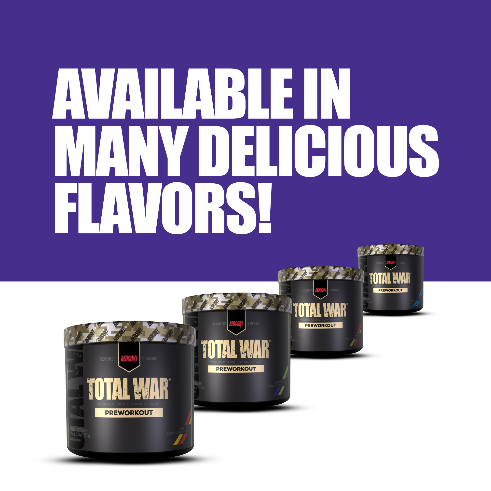 Redcon1 Total War Preworkout Powder Sour Gummy Bear 15 Servings Walmart Com