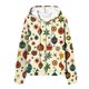 thumbnail image 5 of Puntoco Chaqueta Con Capucha Y Manga Larga Con Cremallera Y Estampado Navideño Informal Para Mujer, 5 of 6