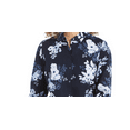 thumbnail image 2 of Charter Club Women's Floral Print Linen Blend Shirt Blue Size Small, 2 of 3