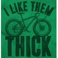 thumbnail image 2 of I Like Them Thick Fat Tires Cyclist Womens Fitted Plus Size Graphic Tee Brisco Brands 2X, 2 of 5
