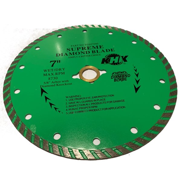 7Inch Supreme Turbo Diamond Blade for Cutting Granite Stone, Marble