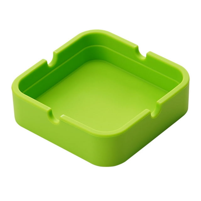 Fiudx Cenicero de Gel de Sílice, Resistente a Altas Temperaturas, Fácil de Limpiar, Apto para Lavavajillas, Diseño Ligero y Portátil, Perfecto para Uso Doméstico o Exterior, Tamaño 8 X 8 X 2,3 Cm.