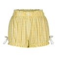 thumbnail image 5 of Byworldtasic Womens Shorts Women Y2k Gingham Bloomers Cute Low Waist Plaid Pj Shorts Sexy Micro Sleep Shorts Ruffle Pajama Bottoms, 5 of 7