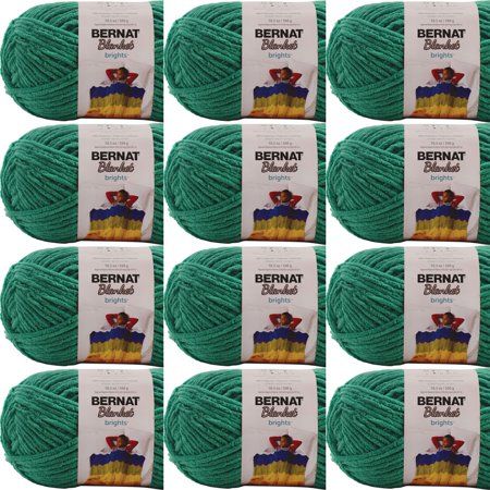 Spinrite Bernat Blanket Brights Big Ball Yarn - Go Go Green, 1 Pack of 12 Piece