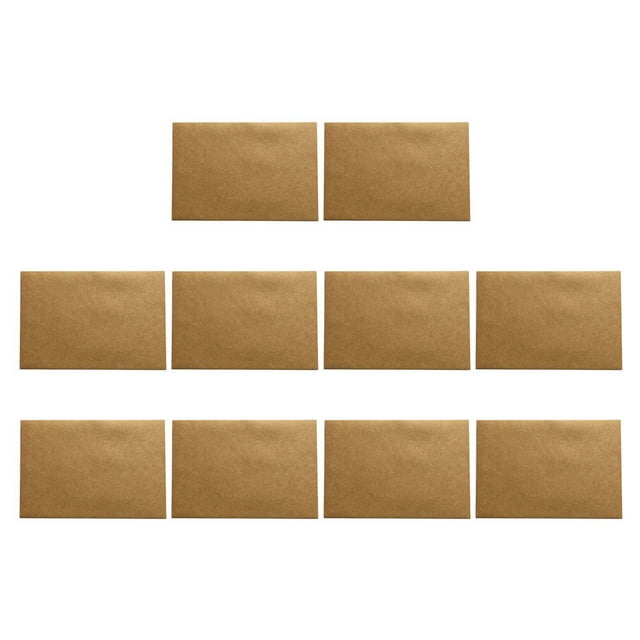 BESTYASH 10 Pcs Style Rétro Enveloppe de Projet en Papier Kraft Marron Rangement de Documents Multifonction
