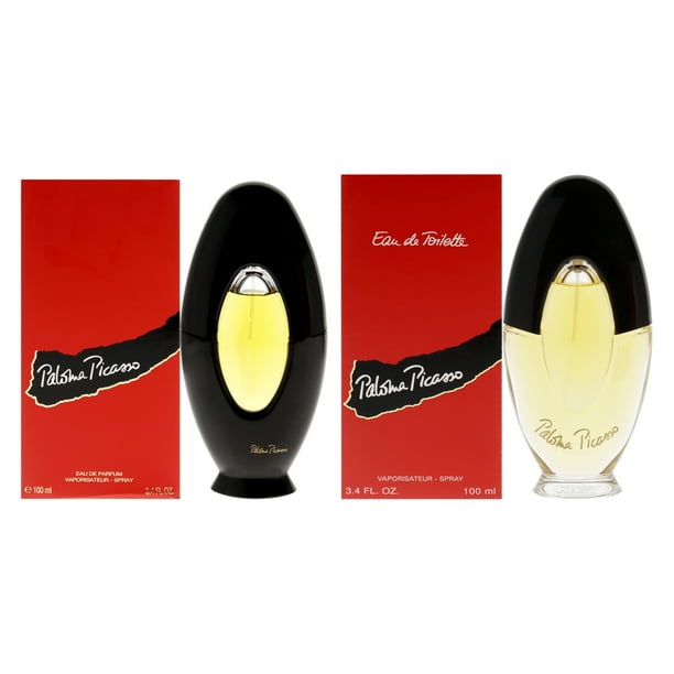 Kit Paloma Picasso de Paloma Picasso para mujer: kit de 2 piezas, spray EDP de 3,4 oz, spray EDT de 3,4 oz