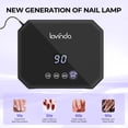 thumbnail image 3 of Lámpara de uñas UV LED Lavinda 54W con pantalla LCD negra, 3 of 9