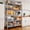 Chrome, variant on REIBII 71"H Wire Shelving Storage Shelves Metal Shelves for Storage,35.4"Wx13.7"D,Adjustable 5-Tier Garage Shelving Heavy Duty Storage Rack Pantry Shelf Kitchen Shelving,Black