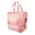 thumbnail image 3 of Protégé Collapsible Carry on Drop Bottom Weekender Duffel Bag, Dusty Rose, 3 of 7