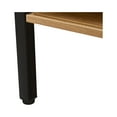 thumbnail image 6 of 40.16" Rattan Coffee Table, Sliding Door For Storage, Metal Legs, Modern Table For Living Room , Natural, 6 of 7