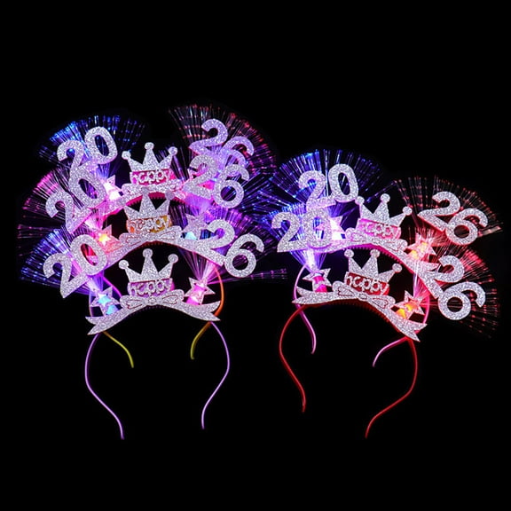 COOLHOOD Crowns Light up Headband 2026 Headwear Christmas Party Photo Props Party Headwear Cosplay Accessories