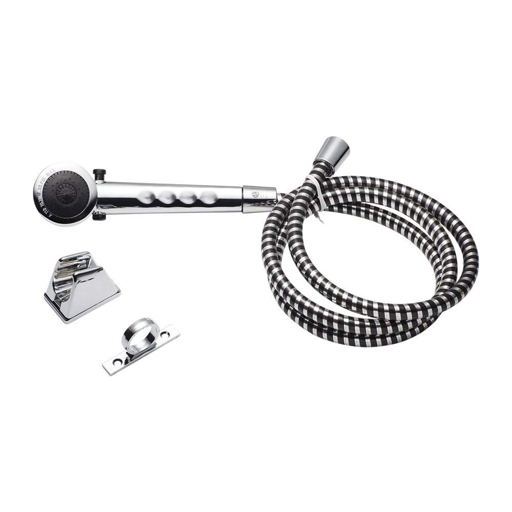 Dura Faucet Shower Head and Hose Replacement Handheld Kit for RVs and Campers Travel Trailers Chrome Motorhomes 