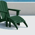 thumbnail image 2 of Polytrends  Laguna Hdpe All Weather Outdoor Patio Foldable Ottoman Dark Green, 2 of 5
