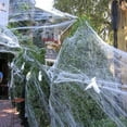 thumbnail image 5 of 2/1 Sets Spiderwebs Halloween Decorations with 30 Artificial Spider, Stretchable DIY Cobwebs for Indoor/Outdoor Scary Atmosphere, for Halloween Theme Party Supplies Garage Door Decor, 5 of 8