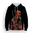 thumbnail image 3 of Sudadera con capucha Miniso para hombre con estampado 3D de Deadpool, estilo hip hop callejero, para deportes al aire libre, ropa informal diaria para hombre, 3 of 5