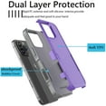thumbnail image 3 of iPhone 16 Pro Max Case ,2 in 1 Phone Case for iPhone 16 Pro Max 6.9 inch ,Takfox Shockproof Protection Heavy Duty Armor Durable Hard Plastic & Rubber Rugged Full Body Bumper Cover- Purple, 3 of 8