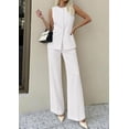 thumbnail image 3 of PRETTYGARDEN Women's 2 Piece Sets Summer Work Clothes Sleeveless Blazer Vest Pants Suits Spring Business Casual Outfits, 3 of 7