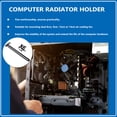 thumbnail image 3 of FRCOLOR Fan Mount Rack 1 Set Graphic Card Cooling Bracket Metal Dual Fan Slot Fan Mount Stand,7.87"X1.97"X0.59", 3 of 5