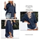thumbnail image 4 of Camisa con cuello vuelto NikouMX blusa de satén con cuello en V para mujer máxima comodidad S M L XL, 4 of 6