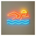 thumbnail image 1 of Letrero De Neón Para Natación, Luz LED Regulable Para Piscina, Ideal Para Escuelas De Natación, Clubes, Gimnasios Y Complejos Deportivos 45cm, 1 of 3