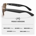 thumbnail image 6 of Ray-Ban RB2132 NEW WAYFARER BICOLOR POLARIZED Square Shaped Sunglasses for Men & Women - Includes Official Rayban Eyewear Kit - Ideal Formal & Casual Wear Sunglasses - Brown Lens, 6 of 7