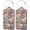 Travel Vacation, variant on American Flag Luggage Tags for Suitcases Set of 2 Leather Stainless Steel Loop Label Tag for Travel Bag