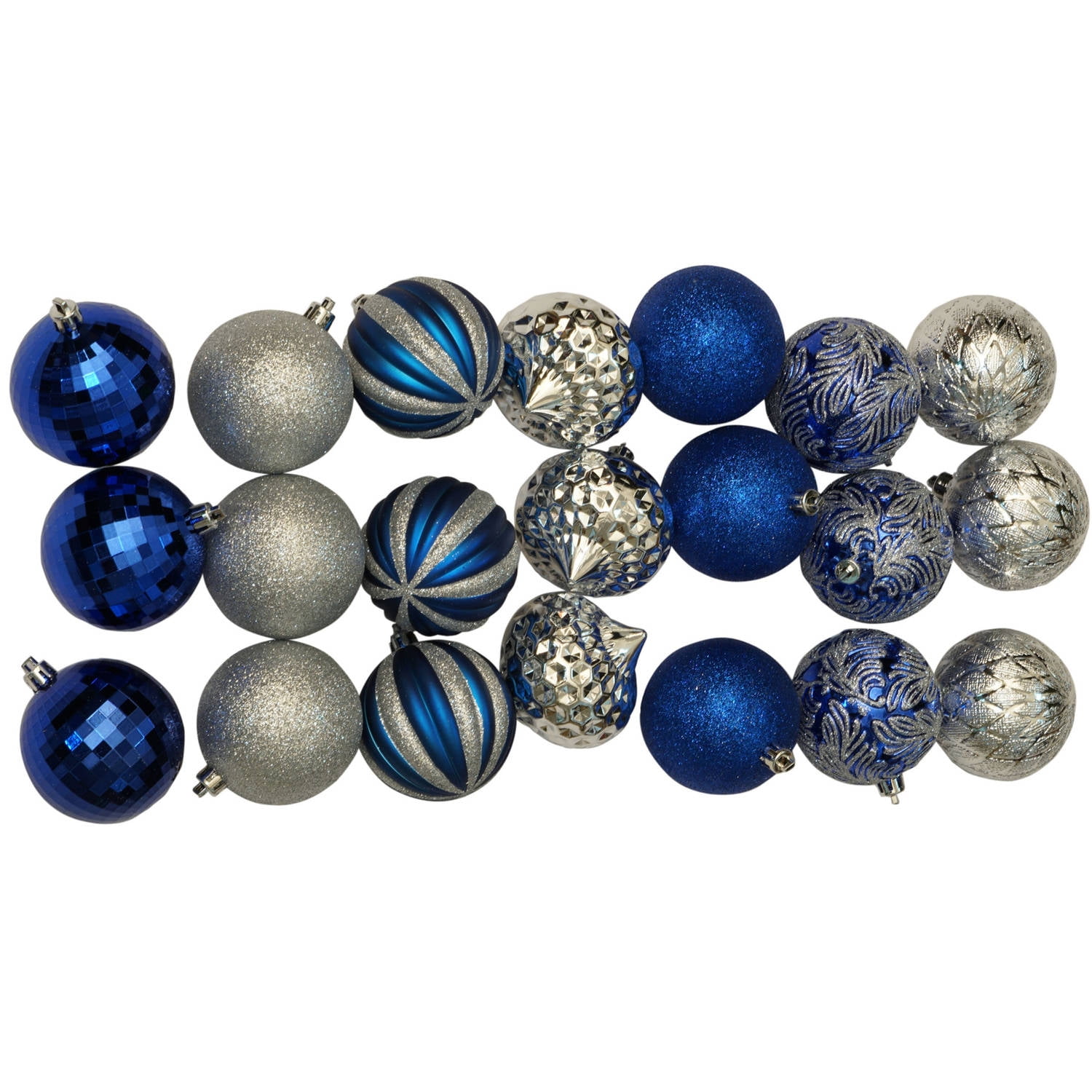 Holiday Time Christmas Ornaments Traditional 70mm Shatterproof