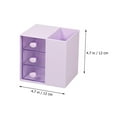 thumbnail image 2 of Qumonin Purple Desk Organizer Pen Pencil Holder Multi-Functional Stationary Cup, 2 of 6