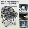 thumbnail image 5 of MOPHOTO Oversized Heated Camping Chair,Patio Lounge Chairs with 3 Heat Levels,Portable Folding Heated Chair Round Moon Saucer Folding Lawn Chair, 5 of 6