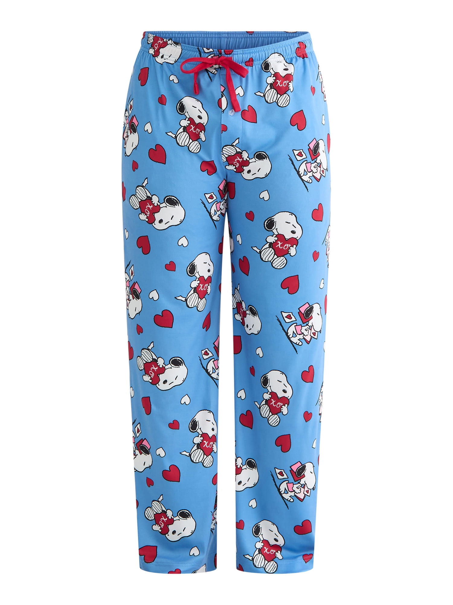 Peanuts Men's Valentine's Day Pajama Sleep Pants, Sizes S-2XL
