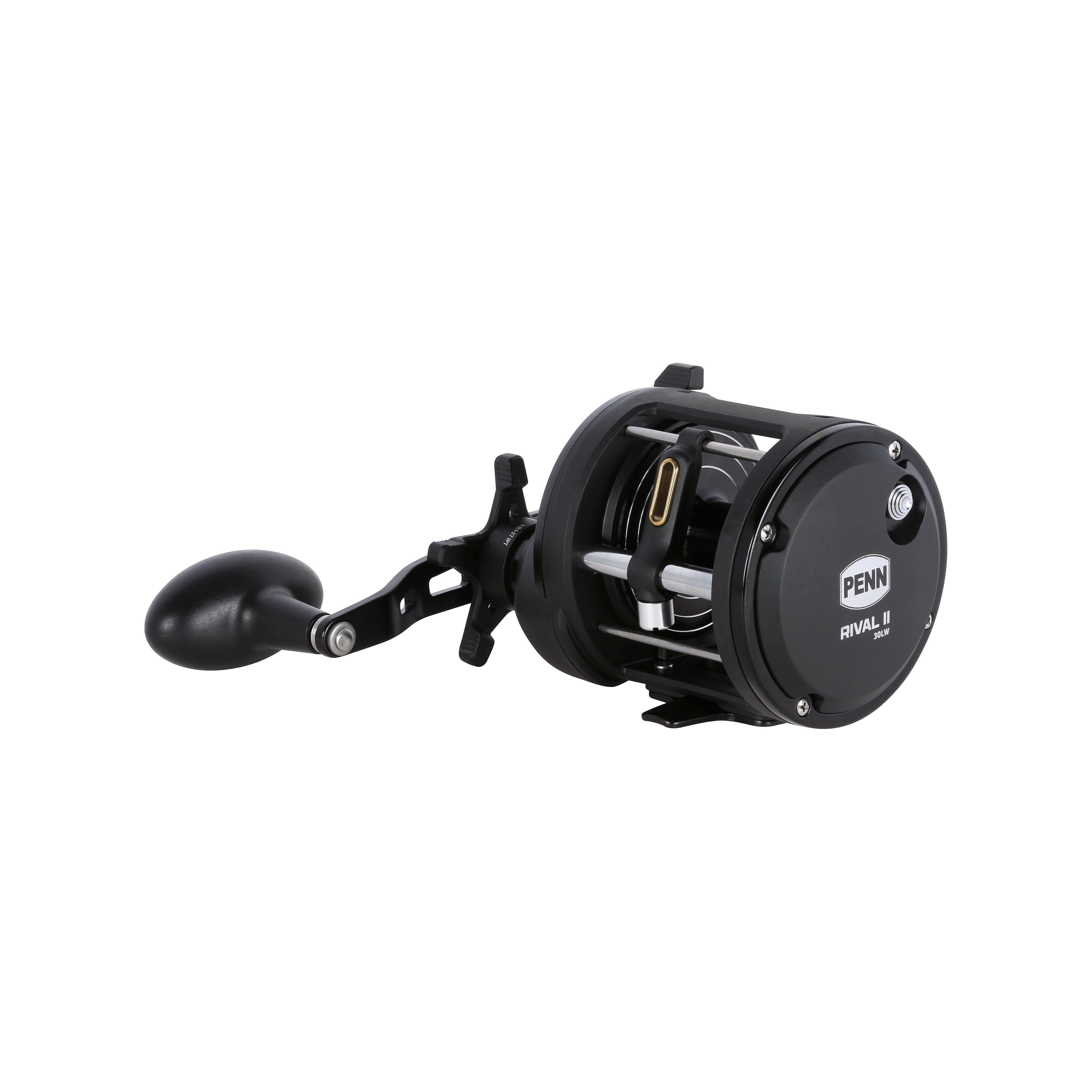 PENN Rival II Level Wind Conventional Fishing Reel, Right-Handed, 30 Size Reel