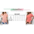 thumbnail image 5 of Mint Plus Pink - Solid V-Neck Casual Tops - Luxuriously Comfortable Tri- Blend Delight, 5 of 5