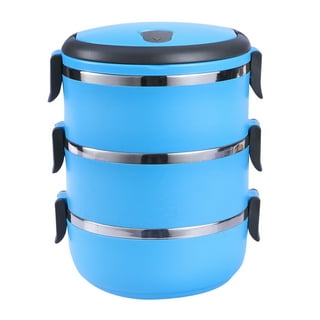 mnjin portable insulated lunch container set stackable stainless