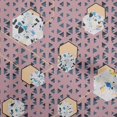 thumbnail image 1 of oneOone Cotton Cambric Dusty Pink Fabric Geometric Sewing Fabric By The Yard Printed Diy Clothing Sewing Supplies 42 Inch Wide-HS, 1 of 6