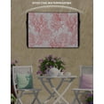 thumbnail image 6 of Outdoor TV Cover 60 to 65 Inch Weatherproof, Coastal Nautical Waterproof TV Screen Protector for Outside Decor with Zipper and Pocket 58"L x 37"H , Starfish Shell Coral Conch Pattern Pink, 6 of 7
