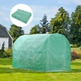 thumbnail image 2 of Aoodor Walk-in Tunnel Greenhouse Replacement Cover 10'X7'X7' Large Outdoor Plant Gardening Greenhouse Spare Parts Cover (Frame NOT Included), 2 of 9