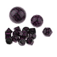 thumbnail image 5 of Juego de dados digitales de acrílico de 15 piezas para accesorios de Púrpura Zulema Dados poliédricos, 5 of 5
