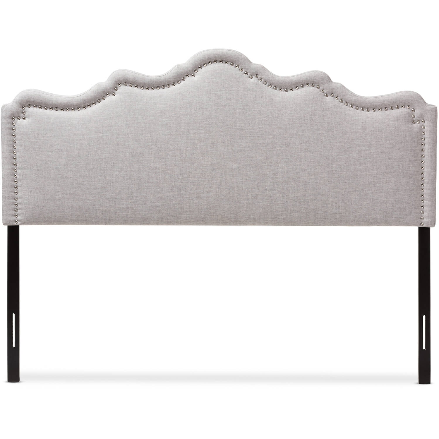 Baxton Studio Nadeen Modern and Contemporary Greyish Beige Fabric Queen Size Headboard