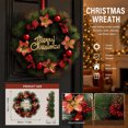 thumbnail image 2 of Dmlowu Christmas Wreath for Front Door, Artificial Wreaths for Front Door Wall Window, Christmas Decorations Indoor Ourdoor, 2 of 7
