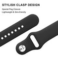 thumbnail image 6 of YuiYuKa 20mm bands No Gaps Sport Band For Samsung Galaxy Watch 4 Classic 46mm 42mm /5/5 Pro Smartwatch Silicone Sport Women Men Strap Bracelet for Galaxy Watch 5 4 44mm 40mm Band black, 6 of 12