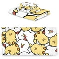 thumbnail image 2 of SKYSONIC 3 Pack Towel Cute Hen & Chicken Cotton Bath Towel Set (1 Bath Towel, 1 Hand Towel, 1 Washcloth) for Bathroom, Super Soft and Quick Dry Towels, 2 of 7