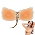 thumbnail image 1 of Breast Lift Adhesive Bra Invisible Strapless Sticky Push Up Bra Silicone Nipple Covers for Backless, 1 of 7