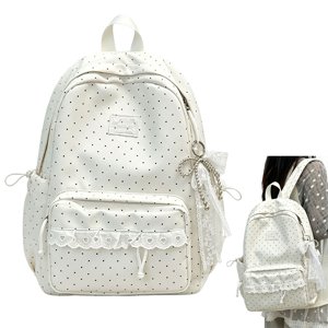 Polka Dot Backpack Womens Backpack Senior Backpack Small Backpack Laptop Backpack Book Bag College Backpack Laptop Backpack Women Womens Work Backpack Work Backpack Backpack For College Polka Dot Bag