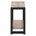 thumbnail image 3 of HomeRoots 489718 22 in. Black & Dark Taupe End Table with Shelf, 3 of 4