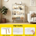 thumbnail image 6 of OUTONLIFE 7 Cube Storage Organizer,Open Bookshelf with Lights,Cube Storage Bookcase,Wood Bookcase for Living Room Office,White, 6 of 13